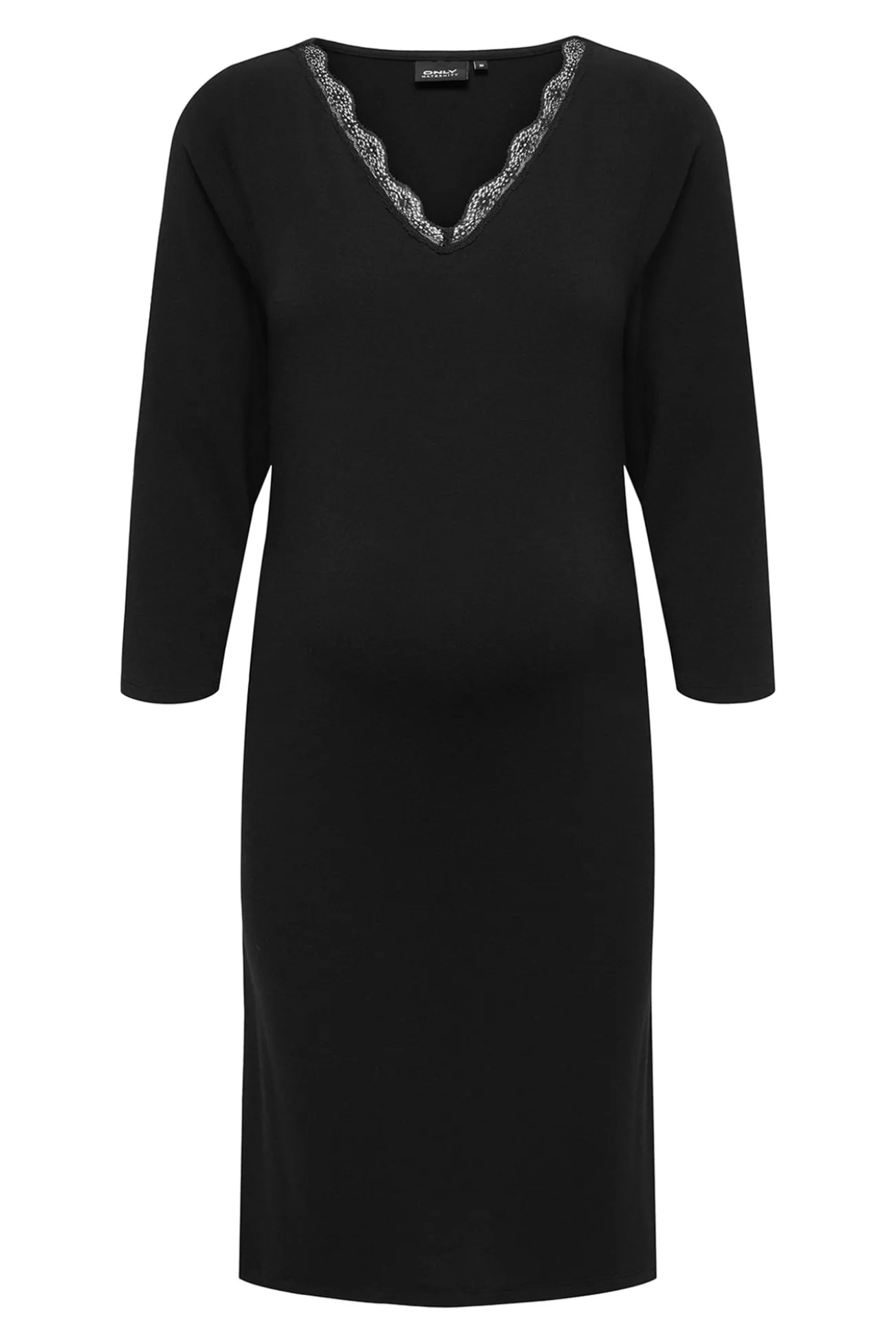 Vestido curto de renda para maternity