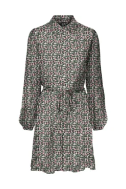 Vestido curto de tecido arejado