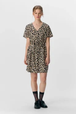 Vestido curto estampado