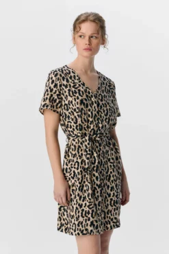 Vestido curto estampado