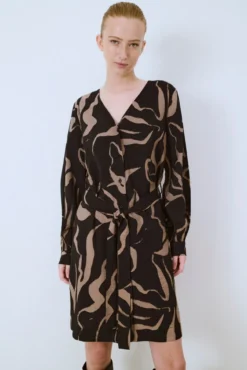 Vestido curto estampado