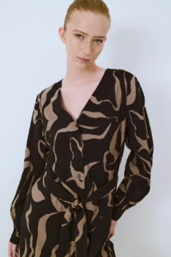 Vestido curto estampado