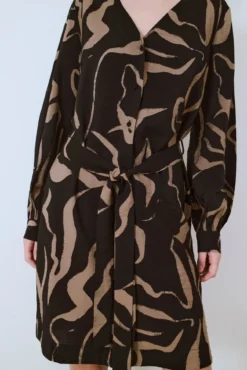 Vestido curto estampado