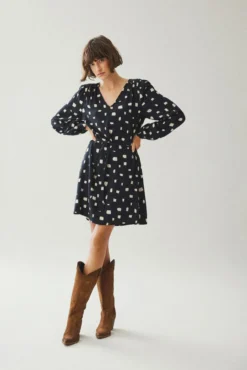 Vestido curto estampado