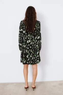 Vestido curto estampado