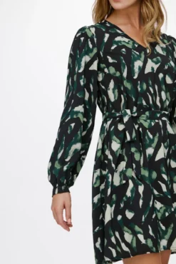 Vestido curto estampado