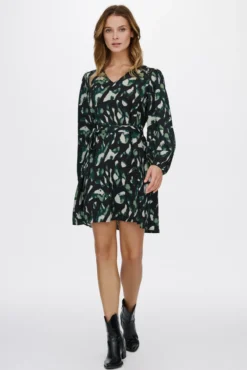 Vestido curto estampado