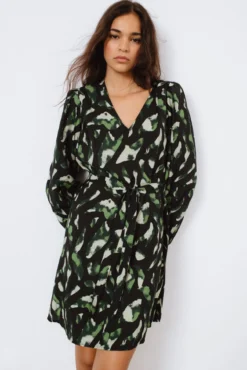 Vestido curto estampado