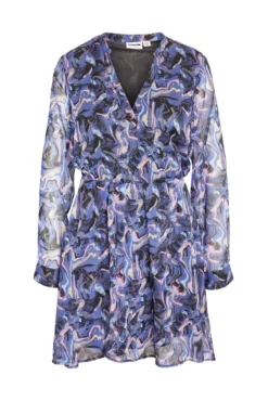 vestido curto estampado