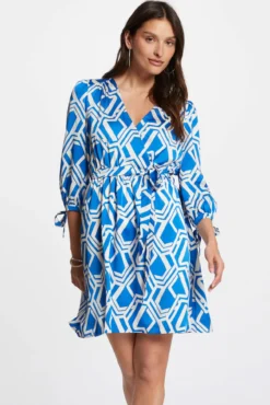 Vestido curto estampado