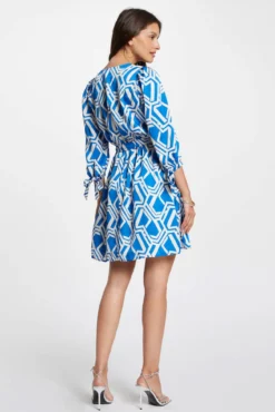 Vestido curto estampado
