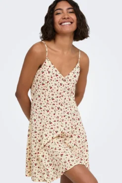 Vestido curto estampado