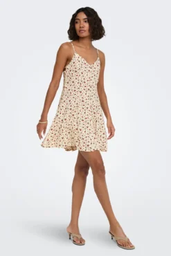 Vestido curto estampado