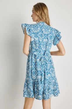 Vestido curto estampado