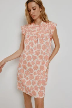 Vestido curto estampado