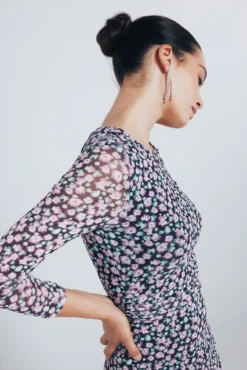 Vestido curto estampado