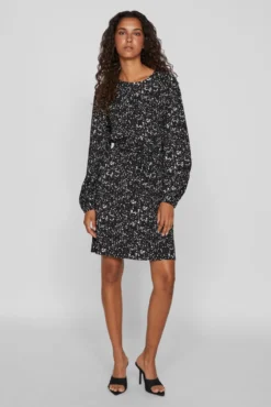 Vestido curto estampado