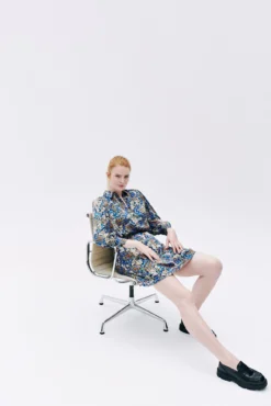 Vestido curto estampado floral