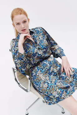 Vestido curto estampado floral