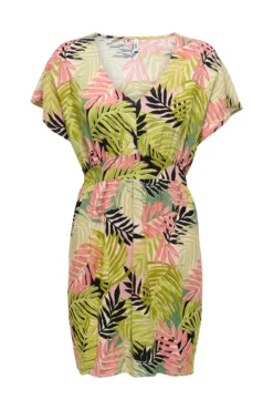 Vestido curto estampado floral