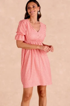 Vestido curto floral Senna