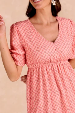 Vestido curto floral Senna