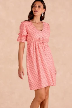 Vestido curto floral Senna