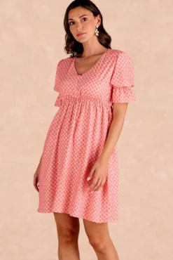 Vestido curto floral Senna