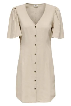 Vestido curto linho