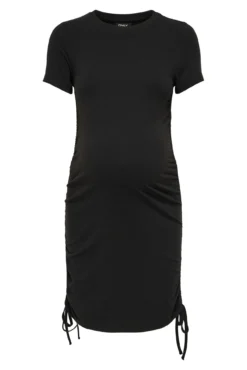 Vestido curto maternity franzido