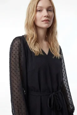 Vestido curto plumeti