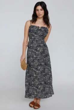 Vestido de alças comprido