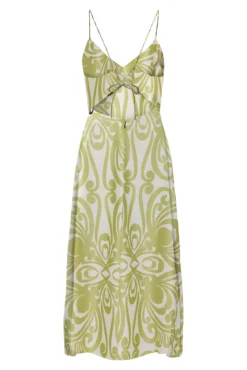 Vestido de alças comprido