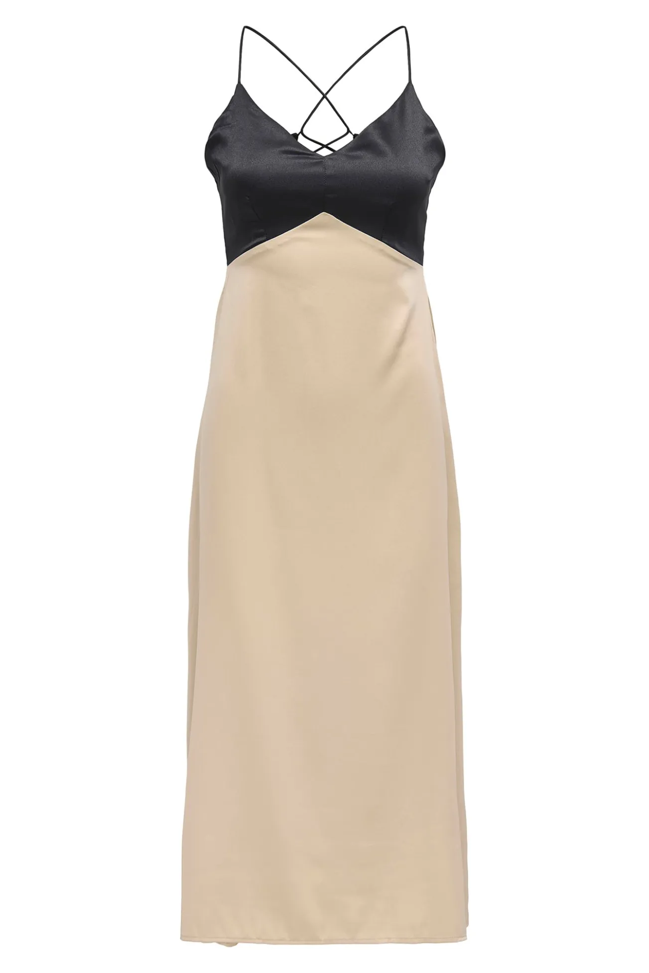 Vestido de alças comprido