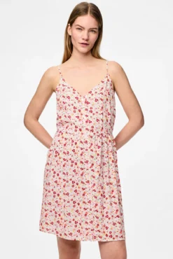 Vestido de alças midi