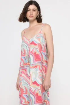 Vestido de alças midi