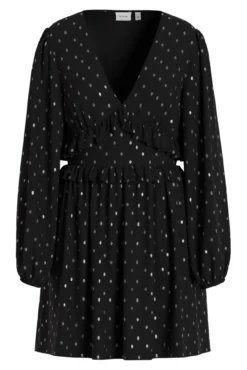 Vestido de chiffon com lurex