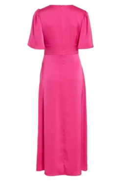 Vestido de festa midi de cetim