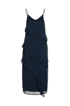 Vestido de festa midi de chiffon