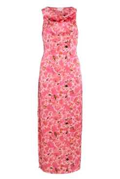 Vestido de festa midi estampado