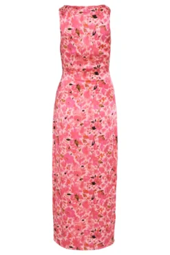 Vestido de festa midi estampado