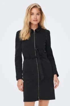 Vestido de ganga cinto