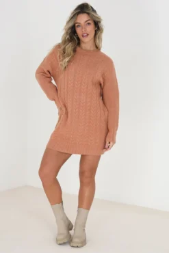 Vestido de malha com oitos