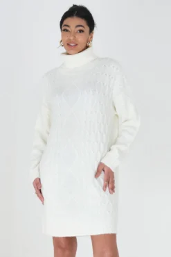 Vestido de malha com oitos