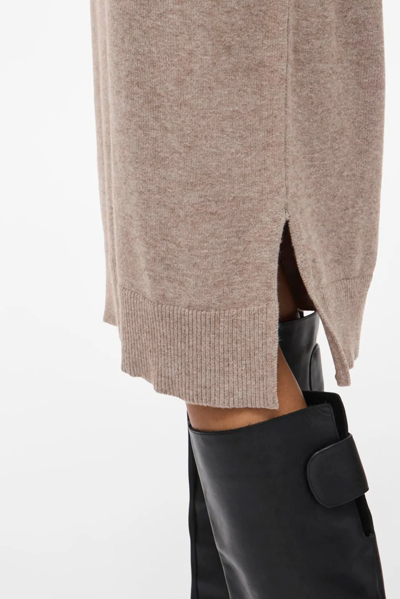 Vestido de malha com viscose
