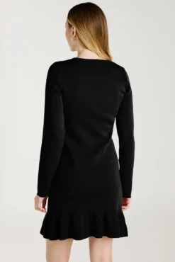 Vestido de malha com viscose