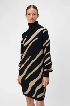 Vestido de malha estampado
