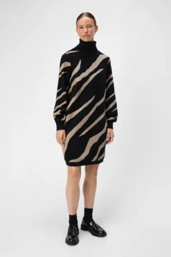Vestido de malha estampado