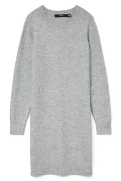 Vestido de malha manga plus size