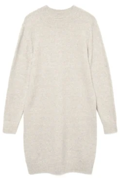 Vestido de malha manga plus size